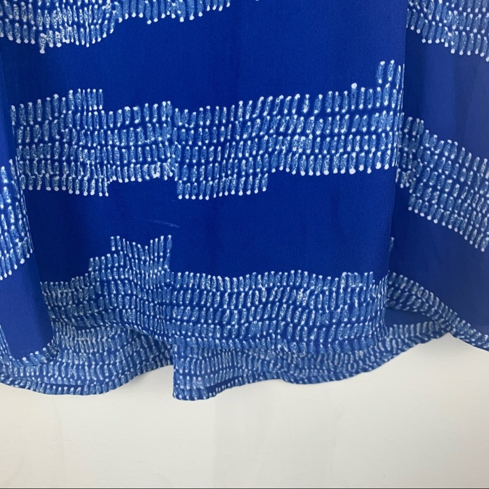 Collective Concepts Blue Print Racerback Tank Top - Picture 4 of 8